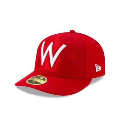 Sapca New Era Washington Nationals MLB Logo Elements Low Profile 59FIFTY Fitted - Rosii